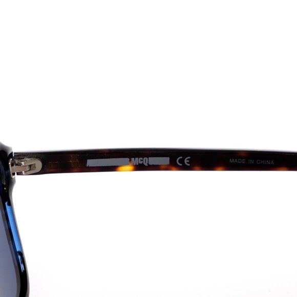 NWOT McQ by Alexander Mcqueen Blue Square Sunglasses with Case MQ0060S main image 7